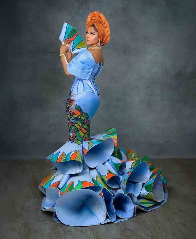 Liquorose's Traditional Outfit for AMVCA Exuded Majestic Elegance
