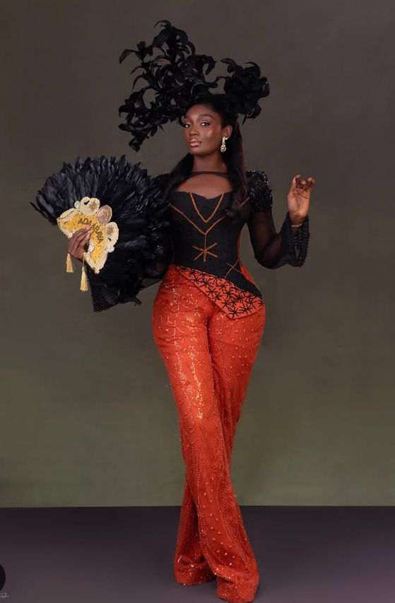 Stunning Burnt Orange Aso Ebi Styles from Ruby Ojiakor's Wedding