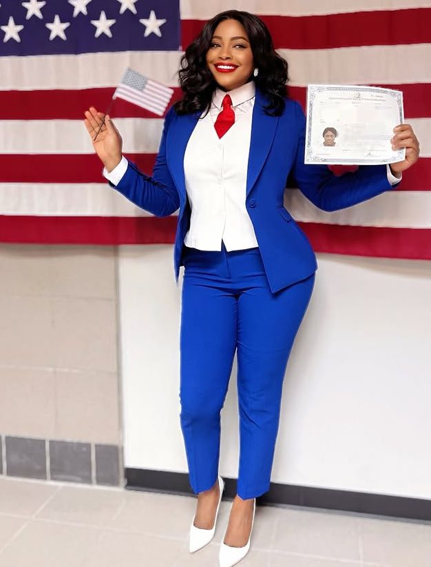Sonia Ogiri Celebrates as She Becomes an American Citizen