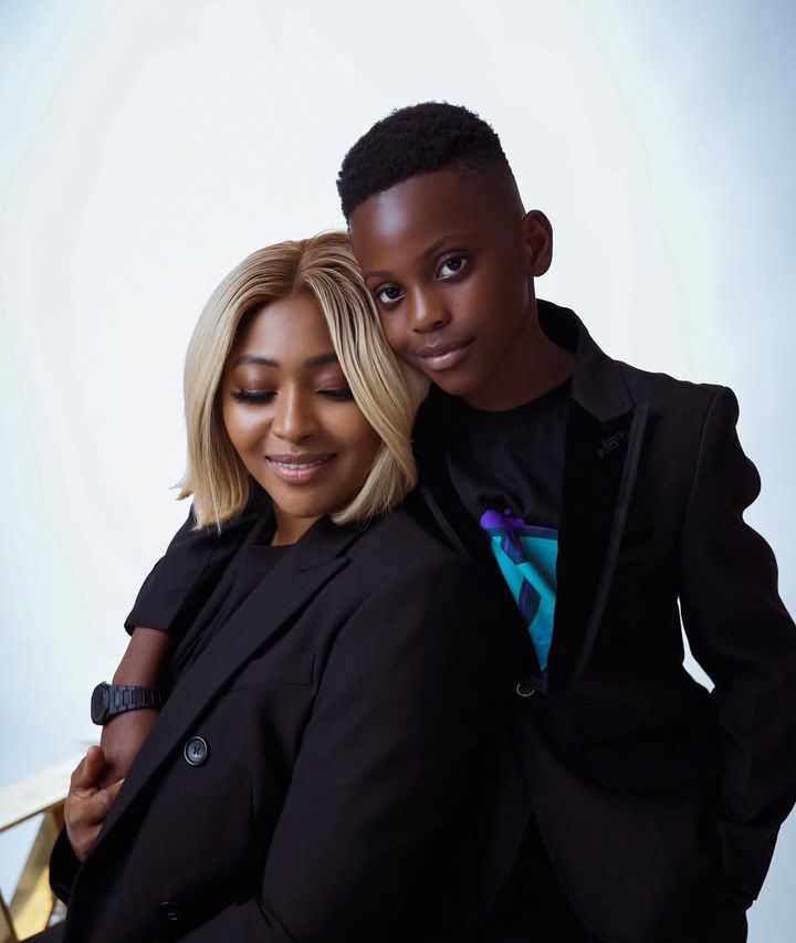 Lilian Esoro Celebrates Her Son's Birthday With Matching Outfits