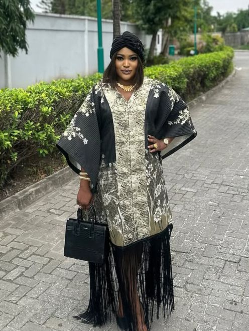 Uche Elendu Serves Cute Rich Aunty Vibes in a Bubu Gown Style