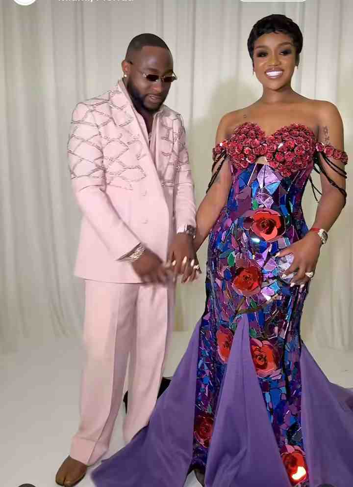 Davido and Chioma's White Wedding Outfits