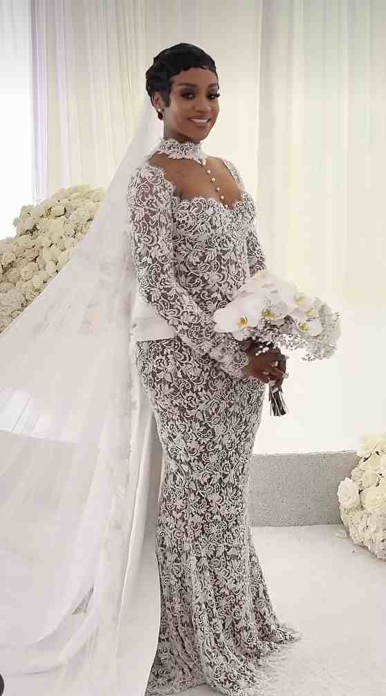 Davido and Chioma's White Wedding Outfits