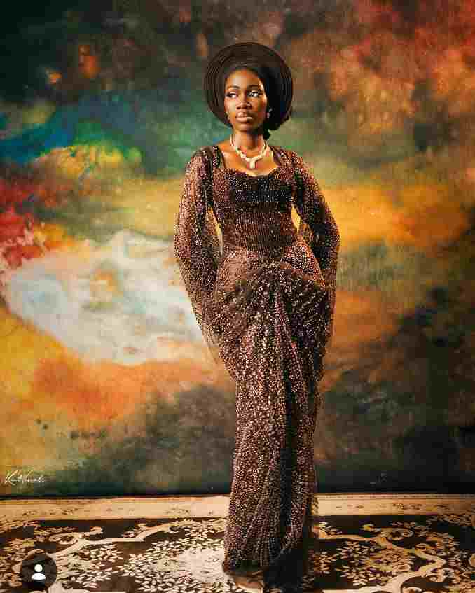 Elegant Brown Asoebi Styles for Weddings