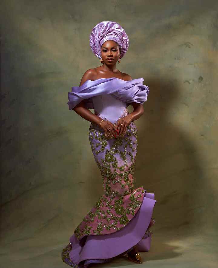 Asoebi styles from Kiky Festus and Akin Faminu's Wedding